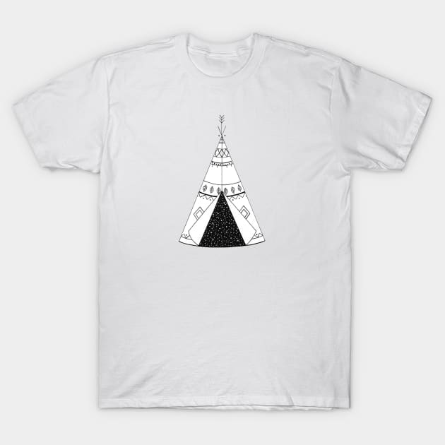 Teepee Galaxy T-Shirt by CatherineBuggins